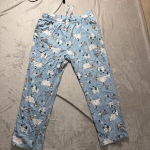 Old Navy Men's Pajama Pants XL Blue‎ Polar Bear Penguin Igloo Print Sleepwear
